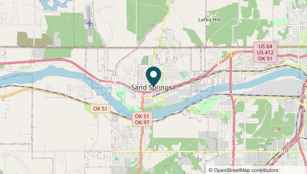 North Sand Springs area map